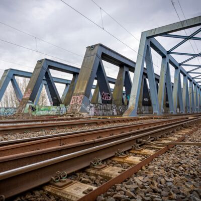 Blick auf die Süderelbbrücke