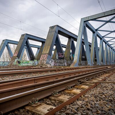 Blick auf die Süderelbbrücke